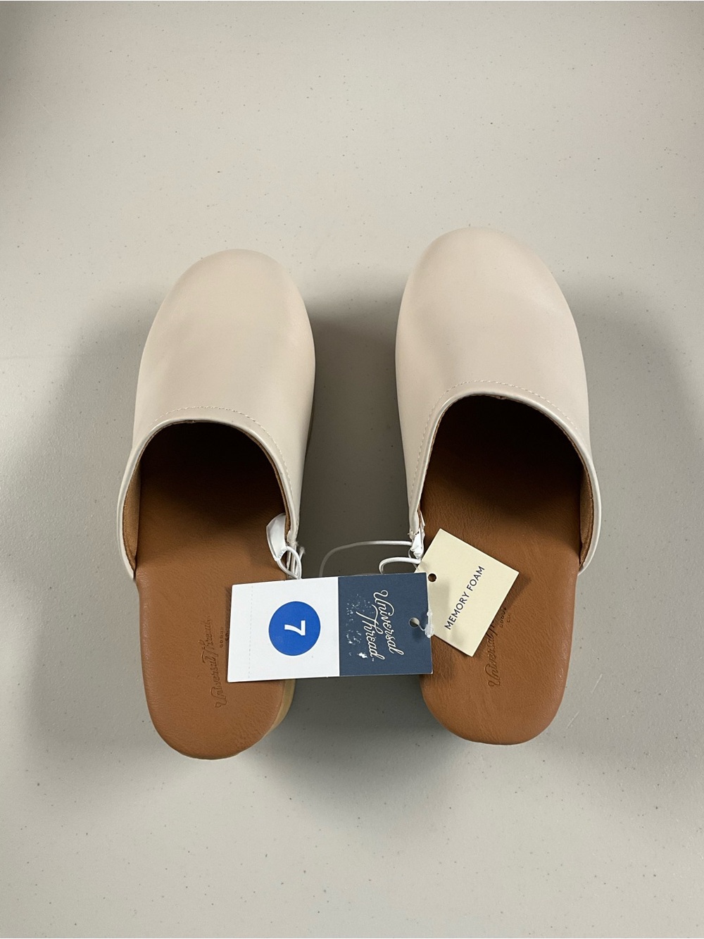 Universal Thread Women's Slip-On Mules in Light Cream